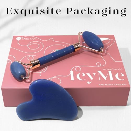 BAIMEI IcyMe Gua Sha & Jade Face Roller Set,Facial Beauty Skin Care Tools - Image 6