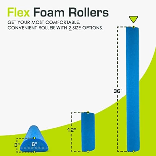 ProsourceFit Flex Foam Rollers for Muscle Massage, Physical Therapy, Core & Balance Exercises Stabilization - Image 3