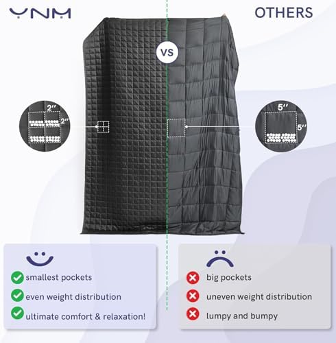 YnM Cooling Weighted Blanket for Adults, 17lbs Heavy Bed Throw for One Person of 160lbs, Perfect for Hot Sleepers or Warm Climates with Rayon/Glass Beads(60x80 Inches, Queen Bed, Spearmint Green) - Image 7