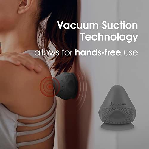 Solacium Mountable Massage Therapy Tool - Multi-Surface Suction Cup Wall Massage Tool for Sore Muscles, Myofascial Release, Stress Relief, Trigger Point and Deep Tissue Massage (Gray) - Image 3