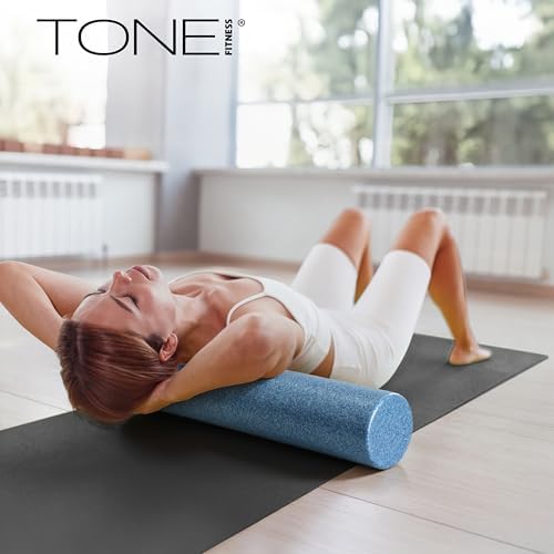 Tone Fitness High Density EPP Foam Exercise Foam Roller for Yoga, Pilates, Stretching, Massage, and Recovery | Multiple Sizes and Colors - Image 5