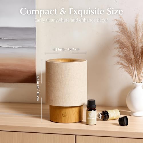 ARVIDSSON Essential Oil Diffuser with Fabric Cover, 100ml Aromatherapy Diffuser for Home, Ultrasonic Diffuser with Night Lamp and Auto Shut-Off, Scent Oil Diffusers for Bedroom - Image 3