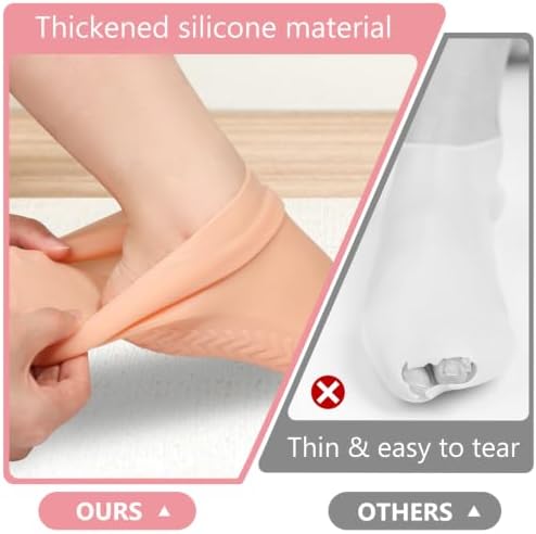 Silicone Moisturizing Socks for Dry Cracked Feet for Men & Women - Image 4