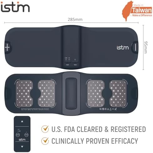 iStim X1 Wireless Heat TENS Unit Muscle Stimulator for Back Pain Relief - Rechargeable Massager with Remote Control,15 Intensity and Japanese Gel Pads - Image 2