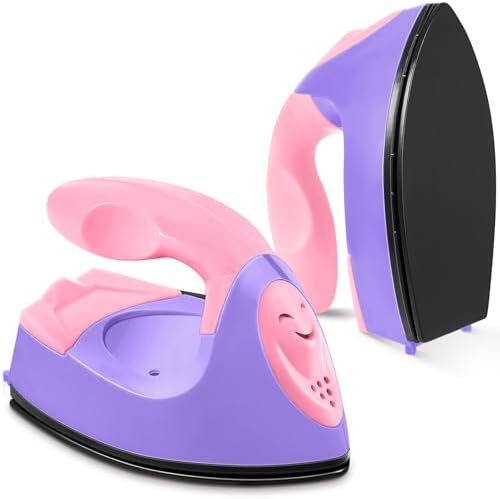 Honoson Mini Craft Iron with Charging Base Tiny,Dark Pink, Light Purple by Honoson