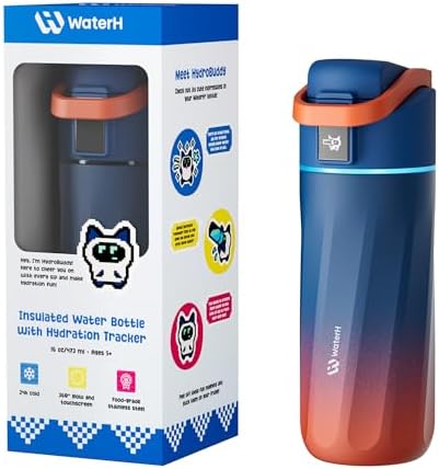 WATERH BOOST Kids Smart Water Bottle with Reminder & Tracker, 16oz by WATERH