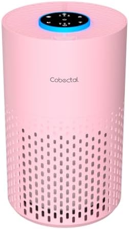 Cobectal Air Purifiers for Home Bedroom with 3-in-1 Filter, Pink by cobectalsupplier