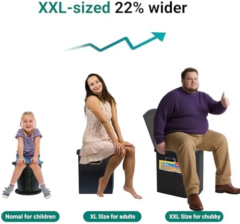 Ann Katy Upgrade XXL Portable Toilet for Adults, Extra Large Floding Toilet - Image 2