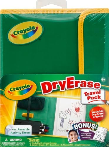 Crayola Washable Dry Erase Travel Pack, Whiteboard for Kids, Ages 4, 5, 6, 7 (Pack of 2) - Image 2