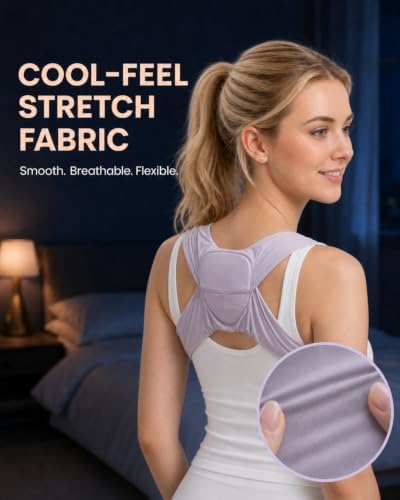 Women's Ice Silk Sleep Posture Corrector with Adjustable Straps - Image 3