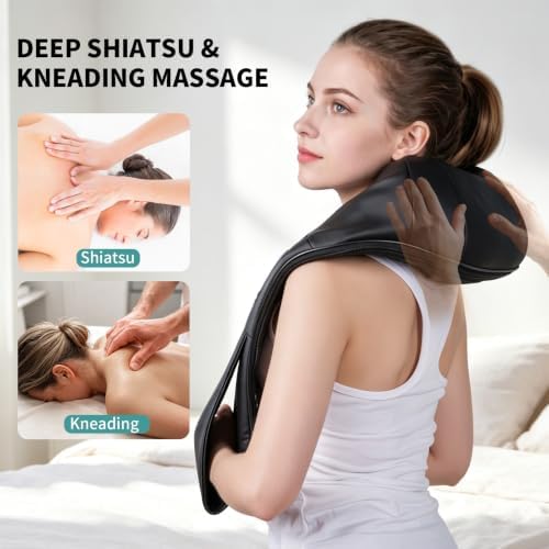 Neck Massager with Heat Deep Tissue Electric 3D Kneading - Image 3