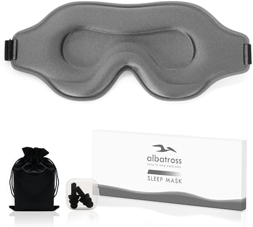 Sleep Mask for Men and Women, Lash Extensions 3D Eye Mask, Gray by AlbatrossHealthNewEngland