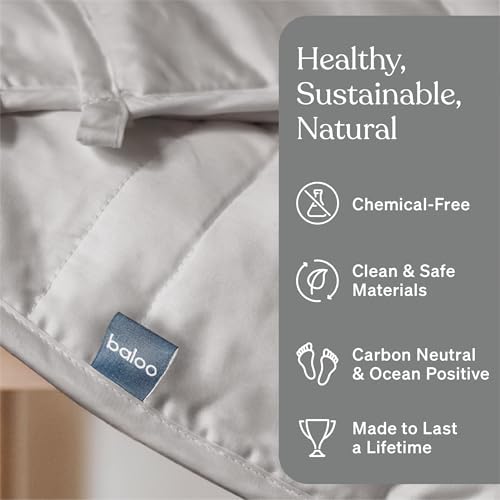 Baloo Weighted Blanket for Adults 20 lb Full/Queen (Silver Sage, 60"x80") - Image 2