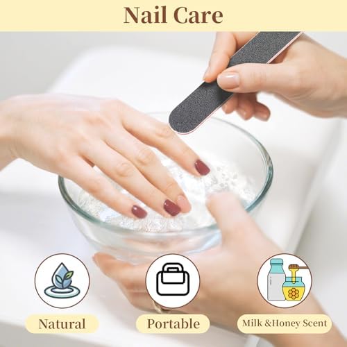 Manicure Spa Balls 8oz - Moisturizing Nail Soak Tablet, Milk & Honey - Image 6