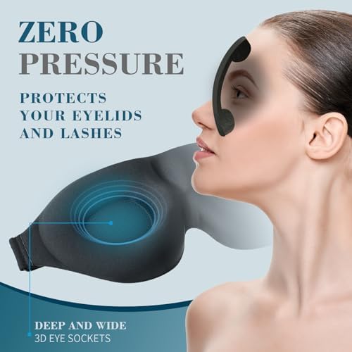 ZGGCD Sleep Mask for Side Sleeper, Light Blocking Eye Mask for Women Men - Image 4