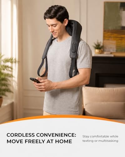 CooCoCo HSA Approved Cordless Neck Massager with Heat & Remote - Image 6