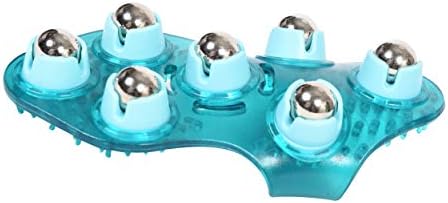 BioSwiss Massage Glove with Steel Roller Balls, Handheld Full Body Massager for Back, Neck, Shoulders, and Legs by Bioswiss