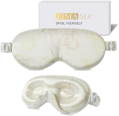 ZIMASILK Adjustable 3D 22 Momme 100% Mulberry Silk Sleep Mask by ZIMASILK