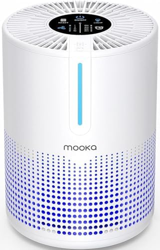 MOOKA Air Purifier for Bedroom Home Dorm 430 Ft², Compact HEPA Air Cleaner by MOOKA