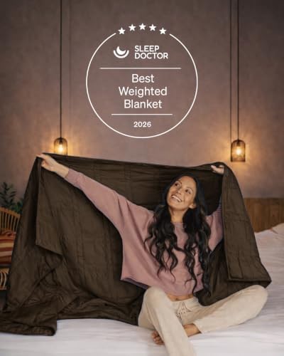 Baloo Weighted Blanket for Adults 12 lb Throw (Cocoa, 42"x72") - Image 6