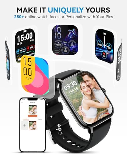 Smart Watch for Women Men- Answer/Make Call, 2025 IP68 Waterproof Fitness Step Tracker Watch with Sleep Monitor/Activity Counter/110+ Sport Mode, Smartwatch for Andriod iPhone iOS Samsung Compatible - Image 6