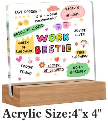 Work Bestie Gifts for Women, Funny Birthday Gifts for Friends Coworkers - Image 2