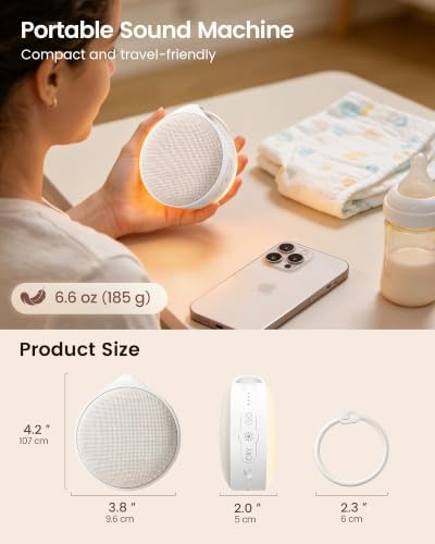 Glocusent Sound Machine Baby CrySense with 35 Non-Looping Soothing Sounds - Image 7