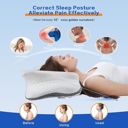 Pain Relief Cervical Pillow for Neck Support, Adjustable Ergonomic Pillow - Image 5