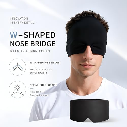 Cooling Gel Sleep Mask, Blackout Eye Mask, Side Sleepers, Men Women - Image 5