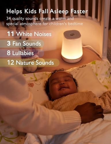 Momcozy Smart Baby Sound Machine with Night Light, White Noise Machine - Image 5