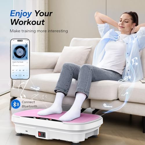 Merach V28 Vibration Plate Exercise Machine with 99 Speeds & Bluetooth - Image 3