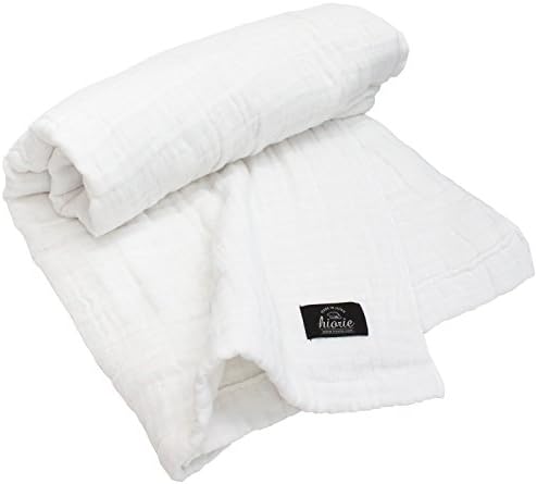 HIORIE Japanese Blanket, 8-Layered Gauze Blanket, Twin Size, White by JapaneseTowelShopHIORIE