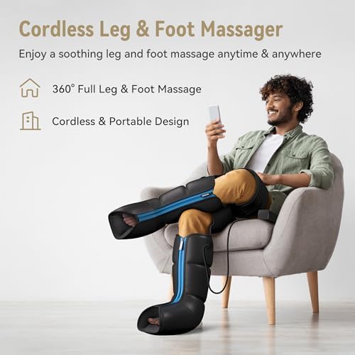 FIT KING Cordless Full Leg & Foot Massager for Circulation and Pain Relief - Image 2