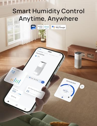 DREO Smart Evaporative Humidifier for Large Room up to 1000ft², 10L Tank - Image 6