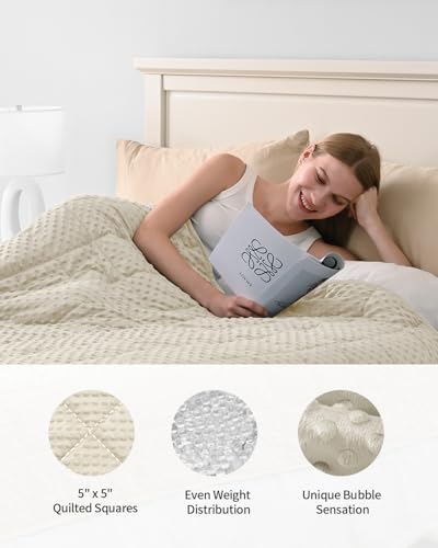 Mr. Sandman Weighted Blanket for Adults, Full Size 15 lbs, 48 x 72 Inches - Image 5