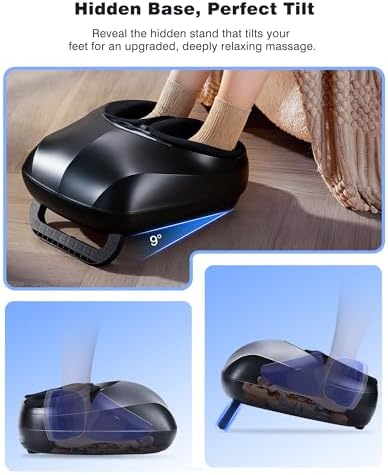 KNQZE Shiatsu Foot Massager with Heat, Adjustable Arch-Lift Massage Design - Image 3