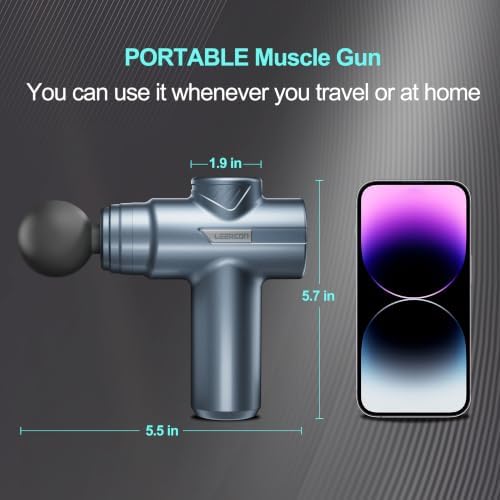 LEERCON Massage Gun Deep Tissue Handheld Muscle Massager for Pain Relief - Image 2