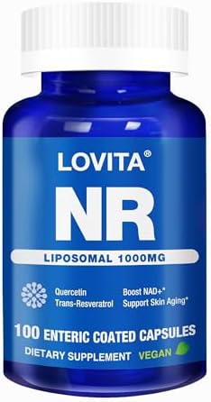 LOVITA Liposomal NR Supplement, 1000 mg, 100 Enteric-Coated Vegan Capsules by LOVITA