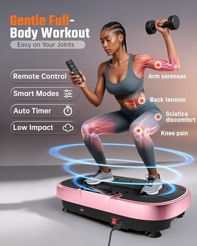 Renoj 3D Vibration Plate Exercise Machine, 200W Motor, 455lbs Capacity - Image 5