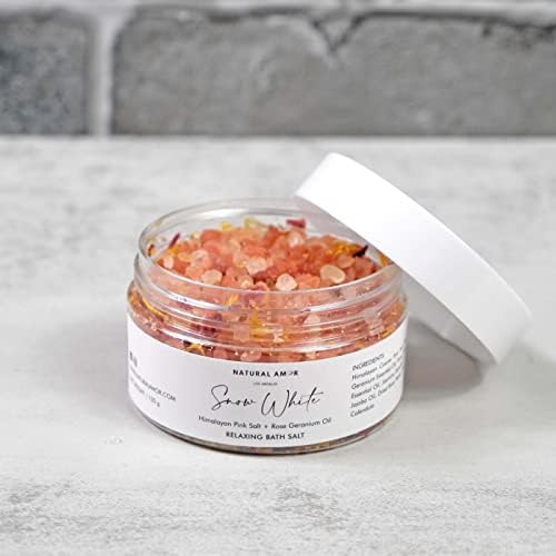 Natural Amor Spa Gifts for Women,Luxurious Rose Scent Bath gift for her, 6pc Bath & Body gift including Soap Bar, Bath Bomb, Bath Salt - Image 4