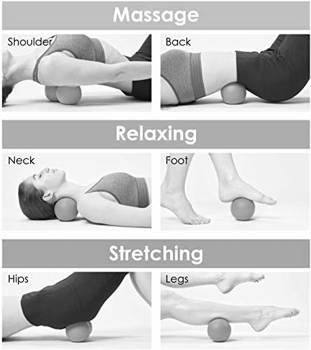 Adjustable Peanut Massage Ball Roller, Double Lacrosse Ball Acupoint Myofascial Release Muscle Knot Relaxer Mobility Trigger Point for Physical Therapy Self Deep Tissue Manual Massager Equipment Tool - Image 6