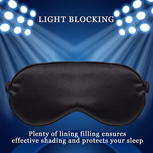 LERSVICVIL Sleep Masks 4 Pack Silky Eye Cover Soft Satin Blindfold Elastic Strap Night Eye Shade for Women Men - Image 6