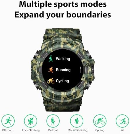 Military Smart Watch with Flashlight/Compass (Answer/Make Call) - Image 4