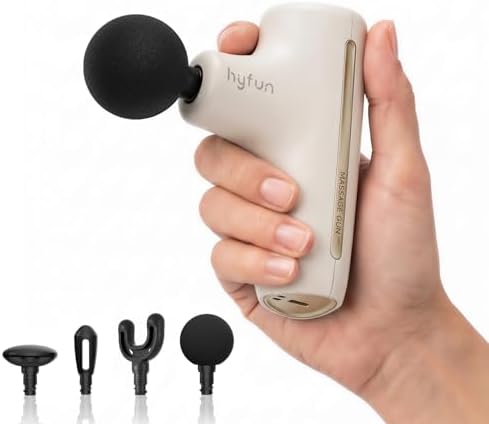 Super Mini Massage Gun, Travel Handheld Massager for Muscle Recovery by hyfun