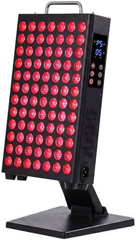 Red Light Therapy Panel for Face and Body, 204 LED Chips 6-Wavelength (660-1060nm) Infrared Light Therapy with Multi-Angle Stand by HealthWellness