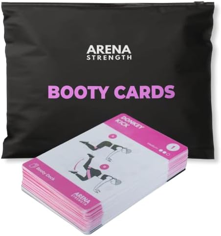Arena Strength Workout Cards - Instructional Fitness Deck for Booty Band Workouts, Beginner Fitness Guide for Resistance Band Training Exercises at Home. Includes Workout Routines. by ArenaStrength