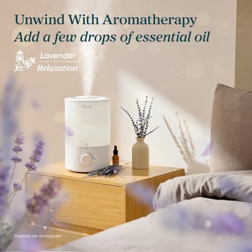 Levoit Humidifiers for Bedroom, Quiet, 3L Cool Mist, Essential Oil Diffuser - Image 3