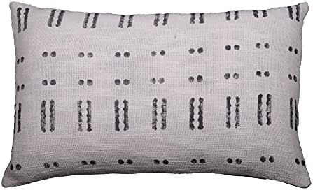Trade Star Decorative Indian Block Print Throw Pillow Cover 100% Cotton Pillow Cover Handwoven Fall Decor Cushion Cover for Living Room for Home (Ivory (Blossom), 14X22 Inch) by TradeStar