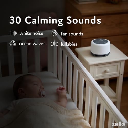 Zello | Original White Noise Machine for Babies & Adults | 30 Sounds | 7 Colour Night Light | Sleep Timer | USB Rechargeable | White Noise Machine Baby | Sleep Aid - Image 3