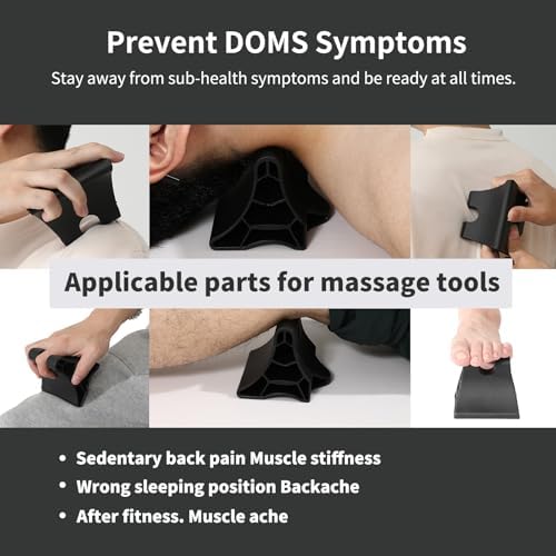 Trigger Point Massage Tool, Handheld Deep Tissue Manual Massager for Neck, Shoulders, Back & Feet, 3-Edge Pressure Point Design, Portable (Black) - Image 6